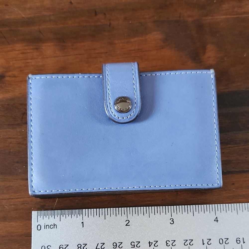 Coach Light Blue Card Holder